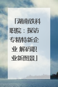 湖南铁科职院：探访专精特新企业 解码职业新图景